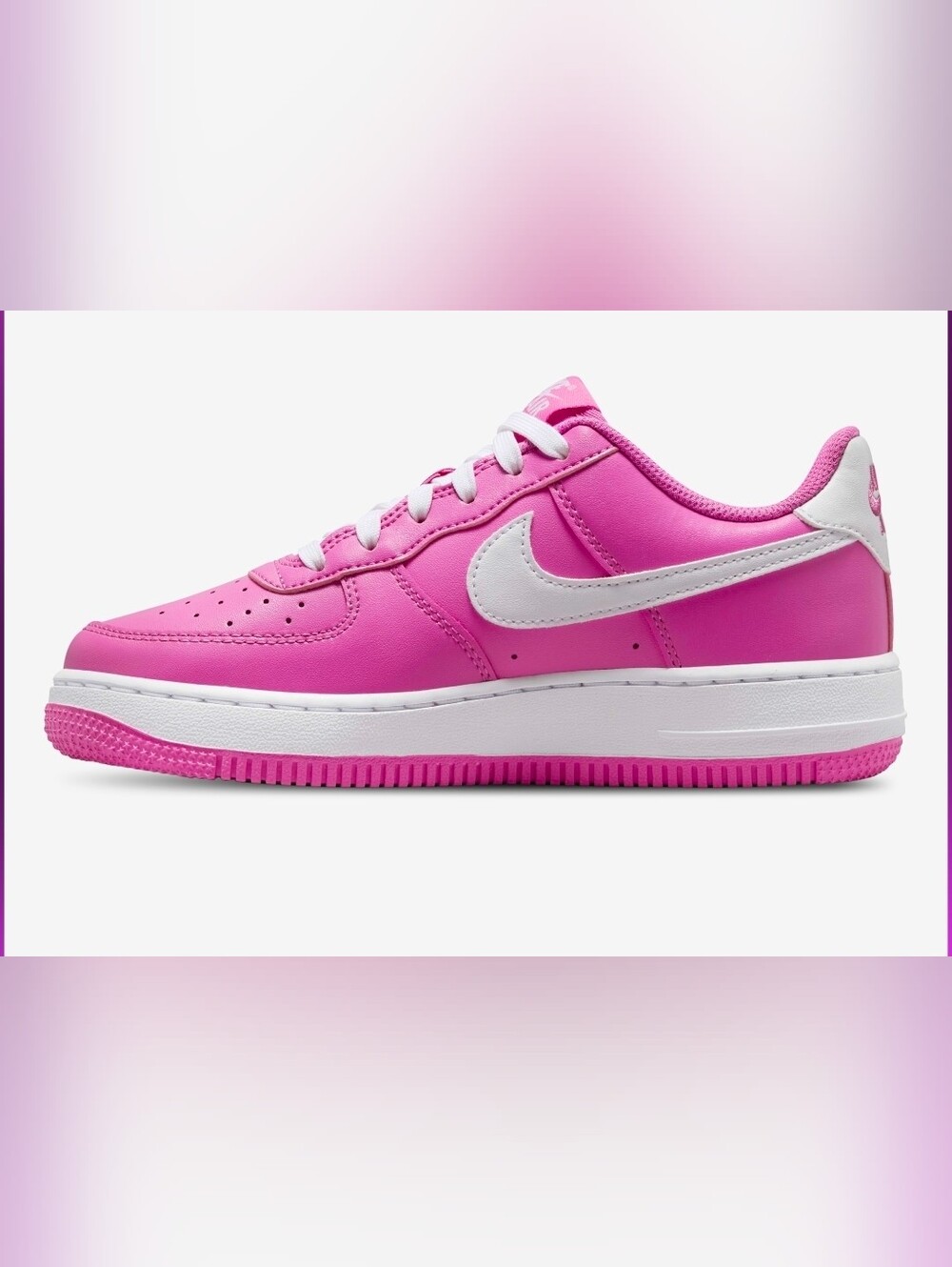 Nike Air Force One Woman Size 5.5 New In Box Pretty In Pink